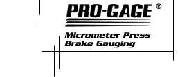 Pro-Gage Press Brake Gauging